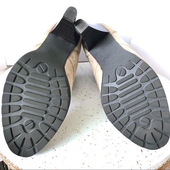 Suede Ankle Boots Tan Size 6 - Picture 8 of 9